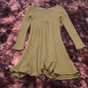 American eagle army green sweater dress size small